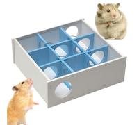 JINGLING Hamster Maze Hideout, Hamster Wooden Maze | Hamster House and Labyrinth Tunnel Made of 9 Chambers, Spacious Play Toy for Exploring Tunnels, Practical Hiding Several