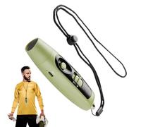 JINGLING Hand Whistle, Electronic Whistle for Trainer, Adjustable 3 Different Loud Handheld Multi-Purpose Whistling Gadget - Outdoor Sports Safety Whistle USB Rechargeable with Lanyard and Light for