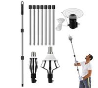 JINGLING Light Bulb Changer for High Ceilings - 4 Metres Tool Replacement Bulbs Adjustable with Basket and Suction Cup, Telescopic for Chandeliers Indoor Residential Public Places | Projectors
