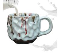 JINGLING Mineral Crystal Mugs, Crystal Mineral Coffee Cups - 260 ml Simulated Mineral Ceramic Mugs, Coffee Cup with Handle, Original Tea Cups, Table Decoration for Coffee, Tea, Hot Chocolate