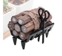 JINGLING Miniature Log Rack, Small Firewood Stand | Fireplace Log Holder Toy | Fireplace Stage Decor, Miniature Furniture For, Model Decoration