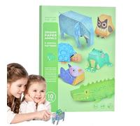 JINGLING Paper Folding Set, Animal Folding Paper Set, Colour Animal Folding Paper Set, Travel Activities Project, for Children from 5 Years, Car Travel Road Trip Play Activities