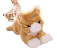 JINGLING Plush Cat,Plush Animal Plush Cat,Cute Cat Shape Soft Plush Toys | Cuddly Bed Decorative Decorations, Vivid Detail Car Interior Accessories