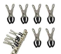 JINGLING Pool Cover Clamps - Stainless Steel Pack of 6 Saxophone Recess Clamp, Pool Tool for Net Winter Swimming Insulation Tub Garden Home Family Backyard Friends Hot Day Farm