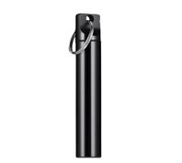 JINGLING Portable Comrade Holder, Tooth Holder for Handbag - Aluminium Alloy Travel Small Teeth Container - Hygienic Tooth Pick Carrying Bucket for Kitchen, Black, Se référer au descriptif, Refer to