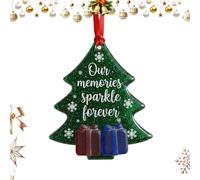 JINGLING Sea Glass Christmas Tree Decoration - Christmas Atmosphere Decoration | Friendship Sea Glass Pendant for the Christmas Tree, for Indoor Bedroom Living Room Window Sills Garden Family Reunion