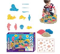 JINGLING Sensory Sandbox | Siren Sensory Sand Toy for 3 to 5 Years Old Indoor Outdoor Kindergarten Beach Classroom Camping Nursery Garden