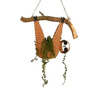 JINGLING Sloth Planter, Planter Accessories, Sloth, Plant Hanger for Pot, Home Decoration, Animal Wall Planter for Plant Lovers - Cute Sloth with Plants