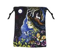 JINGLING Velvet bags, elegant velvet tarot bags, tarot card bag with drawstring, small fabric bag for , children's , wedding, and