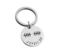 JINGMARUO Anniversery Gift Tally Mark Keychain I Still Do Keyring Wedding Anniversery Gift for Husband Wife Couples Keychain