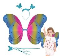 Jingmiger Fairy Wings | Butterfly Imitation Game, Magic Costume Accessory and Headband for Fancy Dress Party