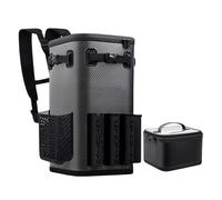 Jingmiger Tackle Box Backpack, 49L Waterproof Tackle Bag, Fishing Bag, Multifunctional Waterproof Tackle Storage Bag, Fishing Backpack Equipment for Camping, Hiking, 9 rod slot, see description, See