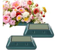 Jingmore 3 Pcs Plastic Floral Casket Saddle 2.75'' x 11.25'' x 12.75'' with 3 Floral Foam Blocks Casket Spray Funeral Flowers for Funeral Arrangements Craft Cemetery Decor Honoring a Life Home