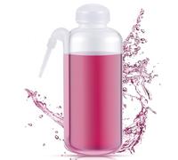 Jingmore Plastic Communion Cup Filler, Communion Cup Filler/Dispenser No Drip Dispenser with Side Straw, Wine Juice Container, Squeeze Bottles for Ceremony Supplies, 17 oz