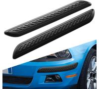 JINGMU 2 Pcs Car Front Bumper Guard Strip for Ford S-MAX II/Galaxy III/Edge 2015 2016 2017, Car Bumper Anti-Scratch Strips, Rubber Patch Strips for Edge Guard, Car Rubber Corner Protectors