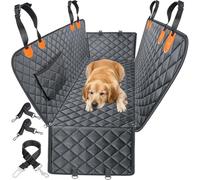 JINGMU Dog Car Seat Cover for VW Golf VIII Kombi Bj. ab 2020, Waterproof Car Boot Protector, Side Flaps with Zipper Boot Liner for Dogs, Nonslip Dog Hammock for Car Back Seat