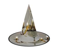 jingong Ball Room Chandelier print Halloween hat, set of 3,fit for family themed parties, courtyard decoration, carnival parties