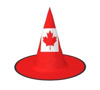 jingong Canadian flag print Halloween hat, set of 1,fit for family themed parties, courtyard decoration, carnival parties