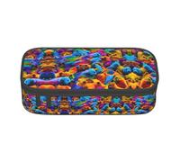 jingong Colorful Bears Large Capacity Storage Bag, fit for Travel, Office Supplies, Makeup, and Desk Organization