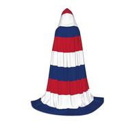 jingong Dutch flag print Hooded cape, suitable for Halloween costumes, role-playing, and Christmas family photos