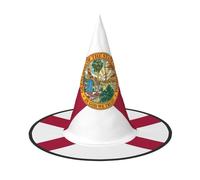 jingong Florida State Flag print Halloween hat, set of 1,fit for family themed parties, courtyard decoration, carnival parties