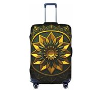 jingong Geometric Floral Pattern Print Elastic Luggage Suitcase Covers Adult Luggage Protector Travel Suitcase Protective Cover