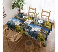 jingong Ireland Outdoors County Clare The Cliffs Square tablecloth, fit for coffee tables, kitchens, restaurants, and desktop decoration