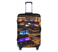 jingong Las Vegas Night View Print Elastic Luggage Suitcase Covers Adult Luggage Protector Travel Suitcase Protective Cover