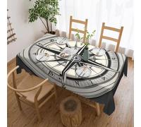 jingong Law of the Compass Navigation 1 Square tablecloth, fit for coffee tables, kitchens, restaurants, and desktop decoration