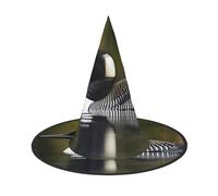 jingong Loon Nature Bird print Halloween hat, set of 3,fit for family themed parties, courtyard decoration, carnival parties