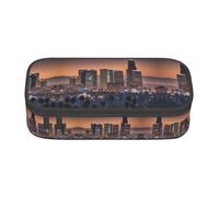 jingong Los Angeles Skyline Large Capacity Storage Bag, fit for Travel, Office Supplies, Makeup, and Desk Organization