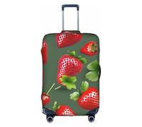 jingong Lovely Strawberry Print Elastic Luggage Suitcase Covers Adult Luggage Protector Travel Suitcase Protective Cover