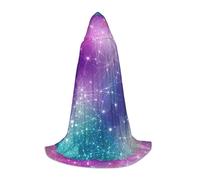 jingong Magic Space print Hooded cape, suitable for Halloween costumes, role-playing, and Christmas family photos