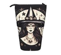 jingong Magic Witch Witchcraft Bohemian Multi Functional Pencil case, Storage Bag, Makeup Bag, Suitable for Office and Daily Carrying