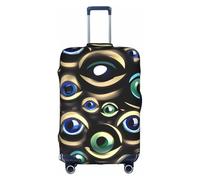 jingong Many Evil Eyes Print Elastic Luggage Suitcase Covers Adult Luggage Protector Travel Suitcase Protective Cover