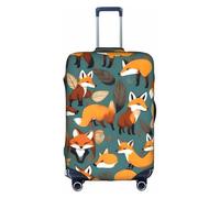 jingong Many Foxes Print Print Elastic Luggage Suitcase Covers Adult Luggage Protector Travel Suitcase Protective Cover