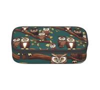 jingong Many Owls on Tree Branches Large Capacity Storage Bag, fit for Travel, Office Supplies, Makeup, and Desk Organization