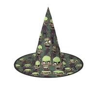 jingong Many Zombies print Halloween hat, set of 1,fit for family themed parties, courtyard decoration, carnival parties