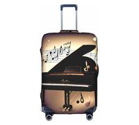 jingong Music Note Piano Print Elastic Luggage Suitcase Covers Adult Luggage Protector Travel Suitcase Protective Cover