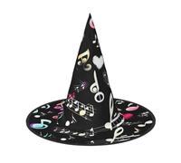 jingong Music Symbols Lovely print Halloween hat, set of 2,fit for family themed parties, courtyard decoration, carnival parties