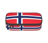 jingong Norwegian Flag Large Capacity Storage Bag, fit for Travel, Office Supplies, Makeup, and Desk Organization
