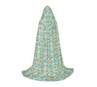 jingong Pizza Party. print Hooded cape, suitable for Halloween costumes, role-playing, and Christmas family photos