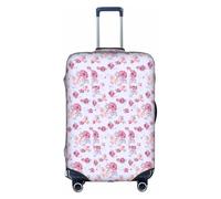 jingong Red Roses Floral Print Elastic Luggage Suitcase Covers Adult Luggage Protector Travel Suitcase Protective Cover