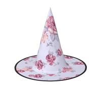 jingong Red Roses Floral print Halloween hat, set of 1,fit for family themed parties, courtyard decoration, carnival parties