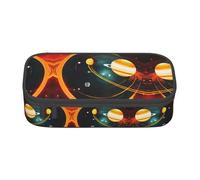 jingong Solar System Jupiter Saturn Large Capacity Storage Bag, fit for Travel, Office Supplies, Makeup, and Desk Organization