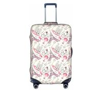 jingong The Paris Tower and a Bicycle Print Elastic Luggage Suitcase Covers Adult Luggage Protector Travel Suitcase Protective Cover