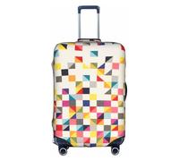 jingong Triangle Geometric Print Elastic Luggage Suitcase Covers Adult Luggage Protector Travel Suitcase Protective Cover