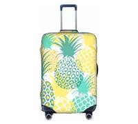 jingong Tropical Pineapple Print Elastic Luggage Suitcase Covers Adult Luggage Protector Travel Suitcase Protective Cover