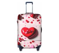 jingong Valentine's Day Print Elastic Luggage Suitcase Covers Adult Luggage Protector Travel Suitcase Protective Cover