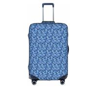 jingong Whale Pattern Print Elastic Luggage Suitcase Covers Adult Luggage Protector Travel Suitcase Protective Cover
